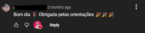 Depoimento: Bom dia. Obrigada pelas orientações